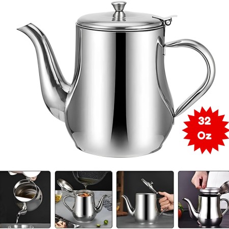 Stainless Steel Oil Stai - 32 Oz