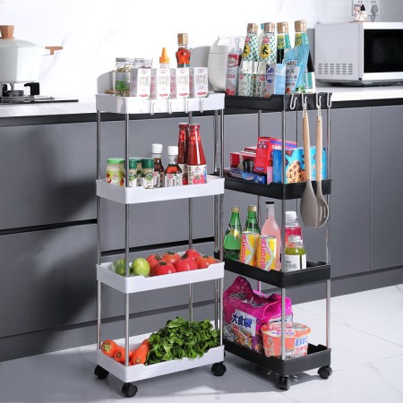 Multi-Layer Stainless Steel Stand Trolley Rack