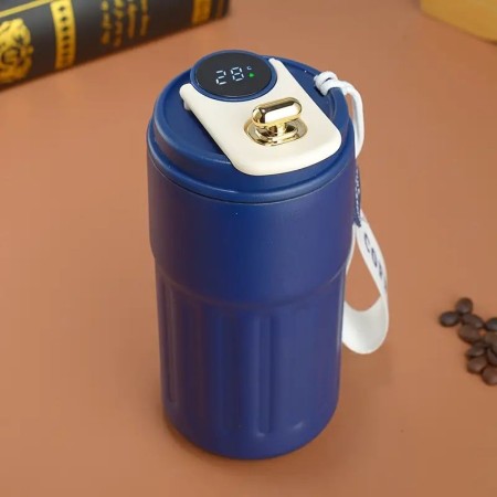 LED Thermal Mug (460ML Blue)