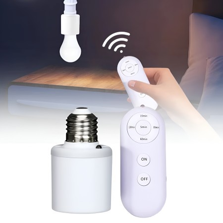 Wireless Bulb Holder with Remote Control ( E-27 )