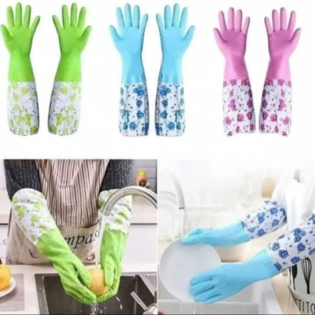 Long Silicon Hand Gloves (1 Pair)