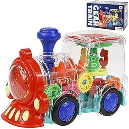 Transparent 3D Lighting Gear Train
